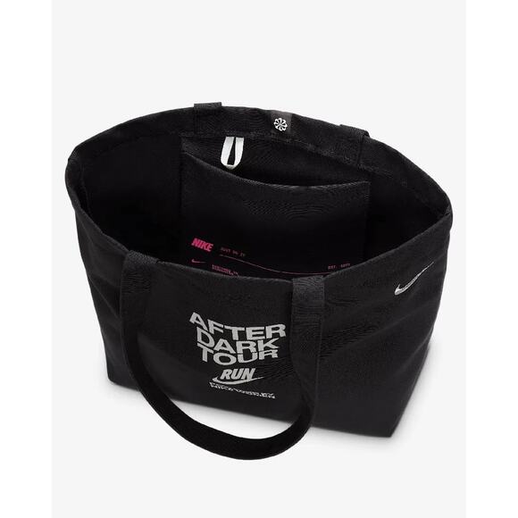 Nike Heritage 2.0 Tote Bag Travel School Shopping Black White IF8252 010 NWT - Picture 7 of 13